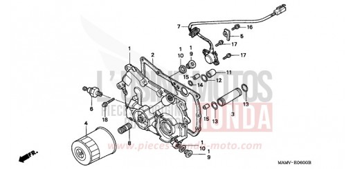 COUVERCLE BOITE VITESSES GL1500SEY de 2000